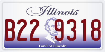 IL license plate B229318
