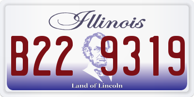 IL license plate B229319