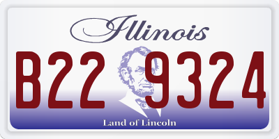 IL license plate B229324