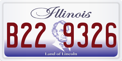 IL license plate B229326