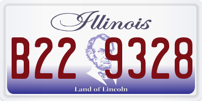 IL license plate B229328
