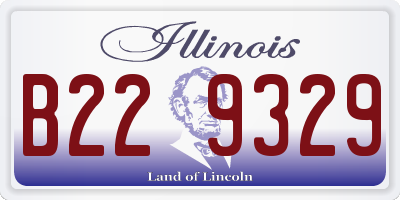 IL license plate B229329