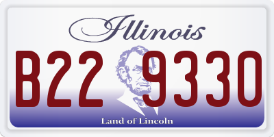 IL license plate B229330