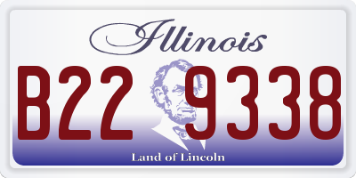 IL license plate B229338