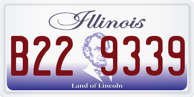 IL license plate B229339