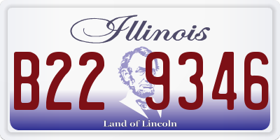 IL license plate B229346