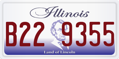 IL license plate B229355