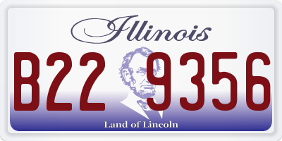 IL license plate B229356