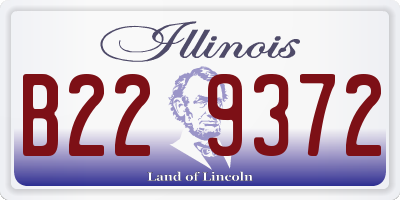 IL license plate B229372