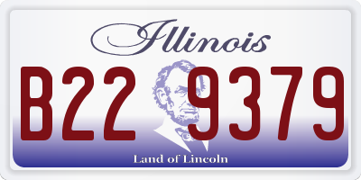 IL license plate B229379
