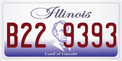IL license plate B229393