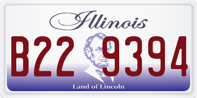 IL license plate B229394
