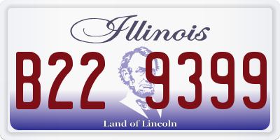 IL license plate B229399