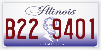 IL license plate B229401