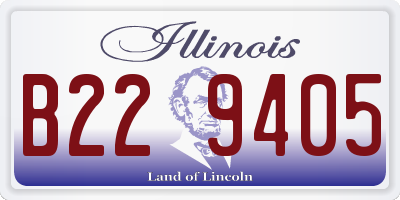 IL license plate B229405