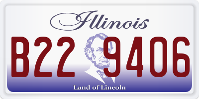 IL license plate B229406