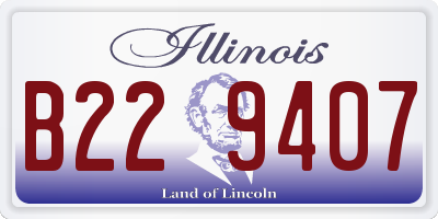IL license plate B229407