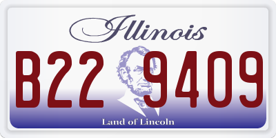 IL license plate B229409