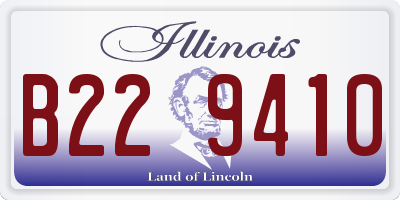 IL license plate B229410