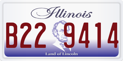 IL license plate B229414
