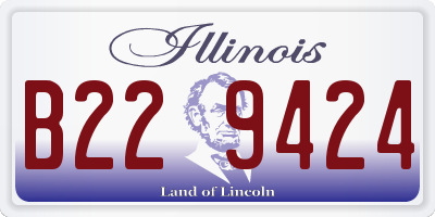 IL license plate B229424