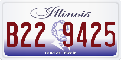 IL license plate B229425