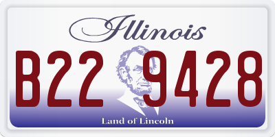 IL license plate B229428