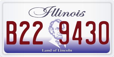 IL license plate B229430