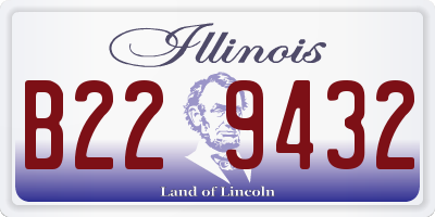 IL license plate B229432