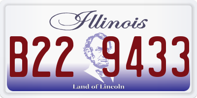 IL license plate B229433