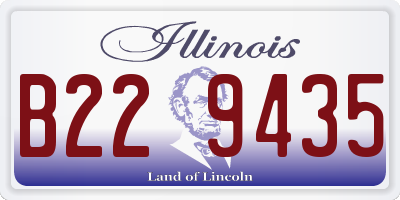 IL license plate B229435