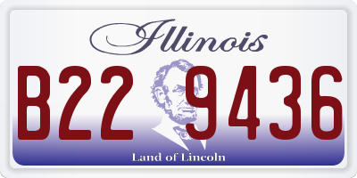 IL license plate B229436