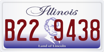IL license plate B229438