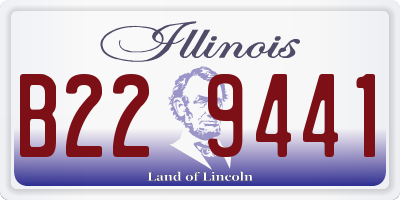 IL license plate B229441