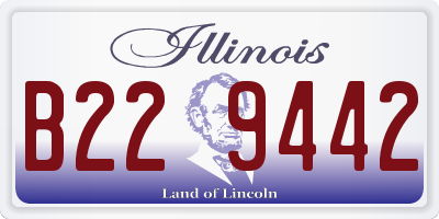 IL license plate B229442
