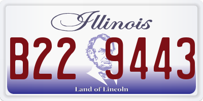 IL license plate B229443