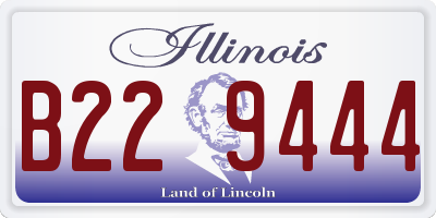 IL license plate B229444