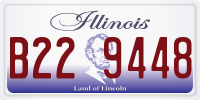 IL license plate B229448