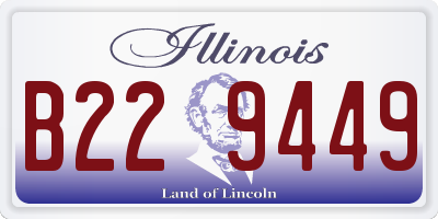 IL license plate B229449