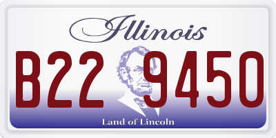 IL license plate B229450