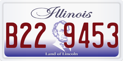 IL license plate B229453