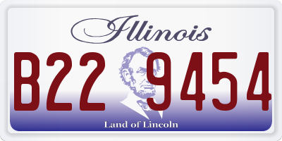 IL license plate B229454
