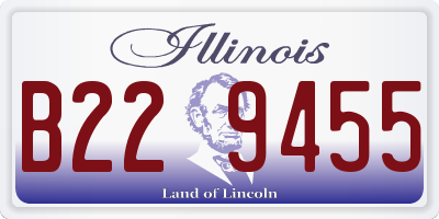 IL license plate B229455