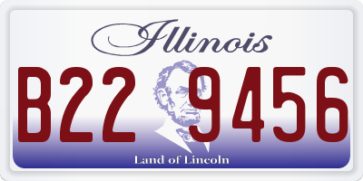 IL license plate B229456