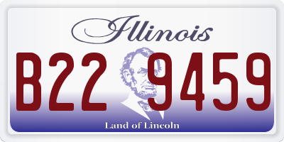 IL license plate B229459