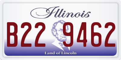 IL license plate B229462