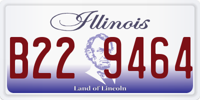IL license plate B229464