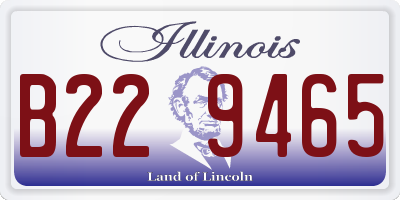 IL license plate B229465
