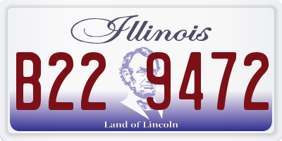 IL license plate B229472