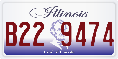 IL license plate B229474